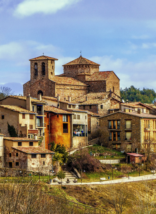 Medieval Hillside Village - Paint by Numbers Kit