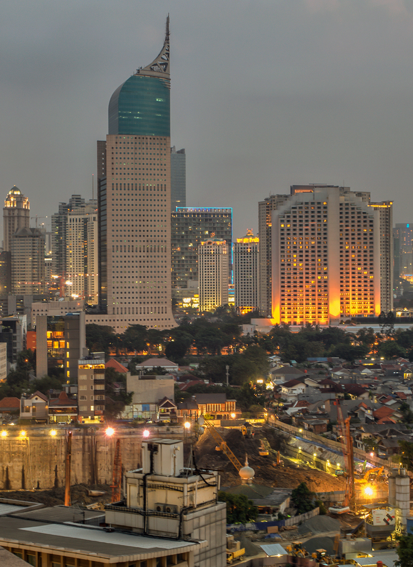 Jakarta City Lights – Paint by Numbers Kit