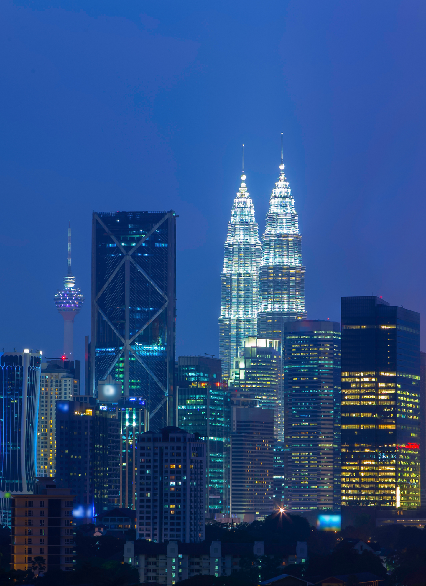 Kuala Lumpur Night Lights – Paint by Numbers