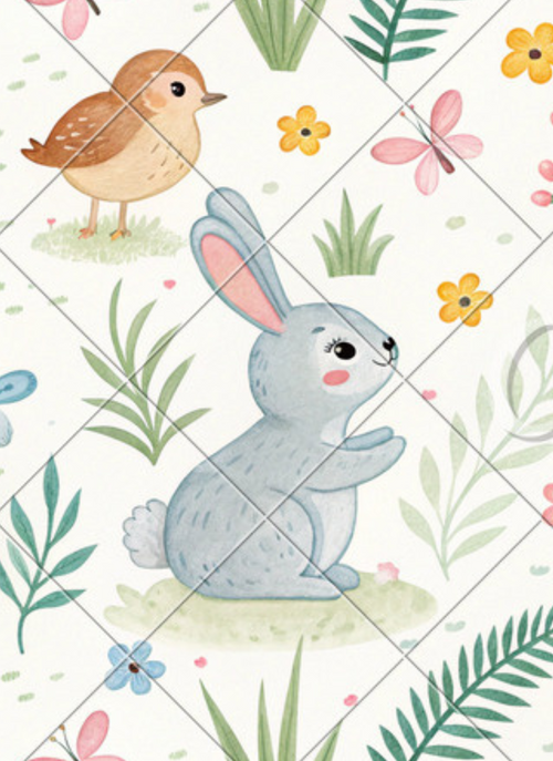 Bunny Meadow Friends – Paint by Numbers Kit