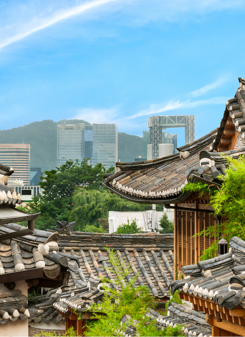 Seoul Rooftops & Skyline – Paint by Numbers