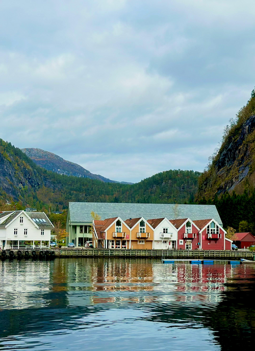 Fjord Reflections – Nordic Village Paint by Numbers Kit