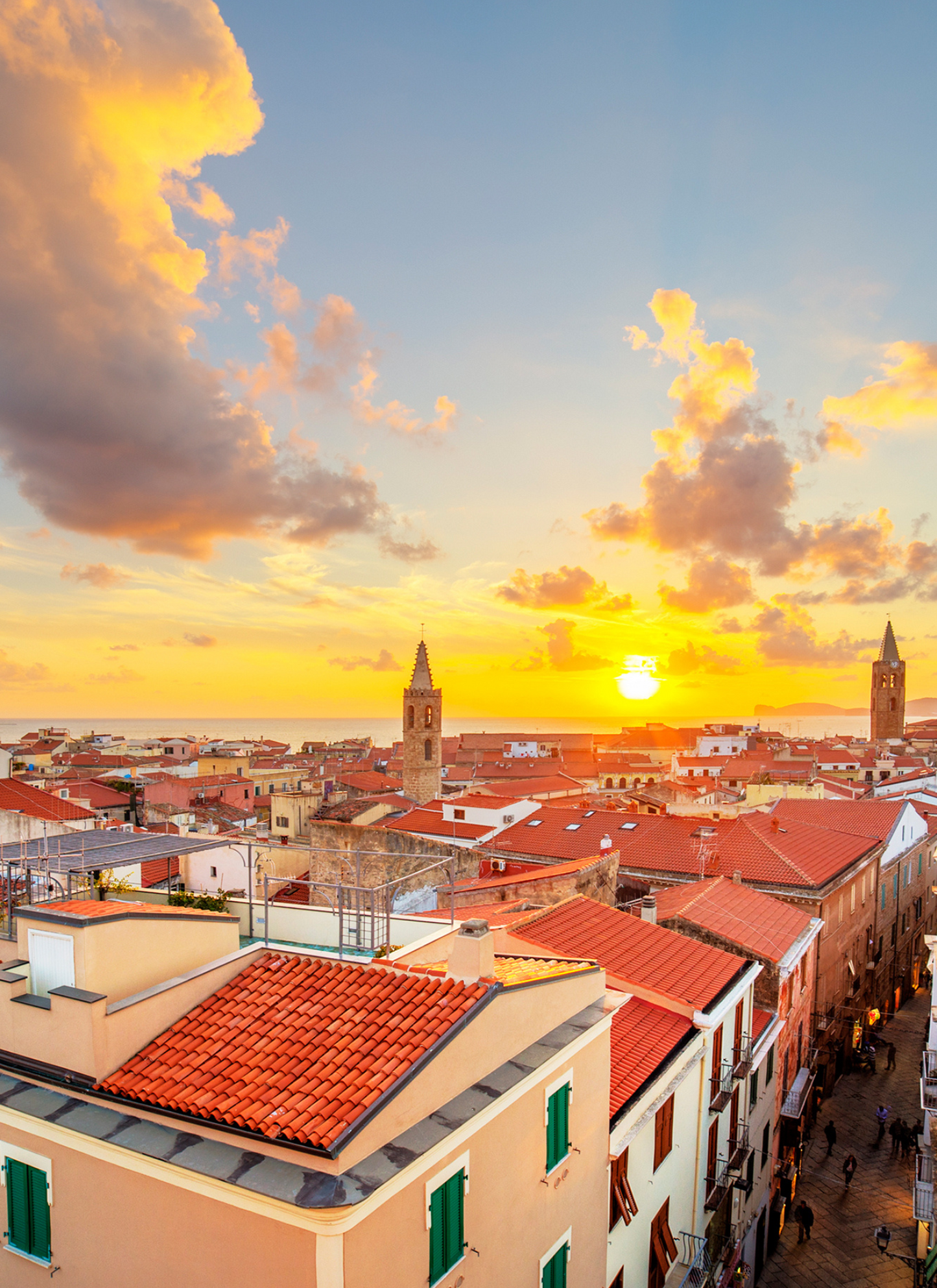 Golden Sunset Over Alghero – Paint by Numbers Kit