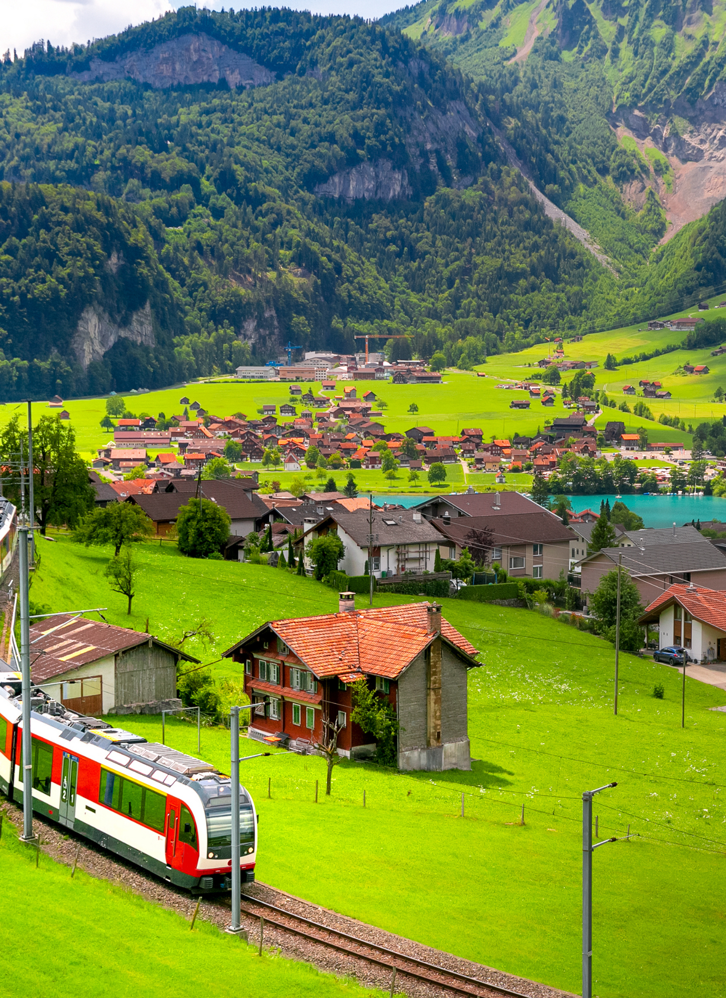 Serene Mountain Village - Paint by Numbers