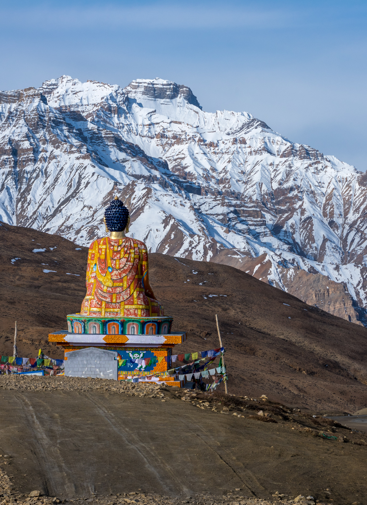 Colorful Buddha in Himalayan Village – Paint by Numbers