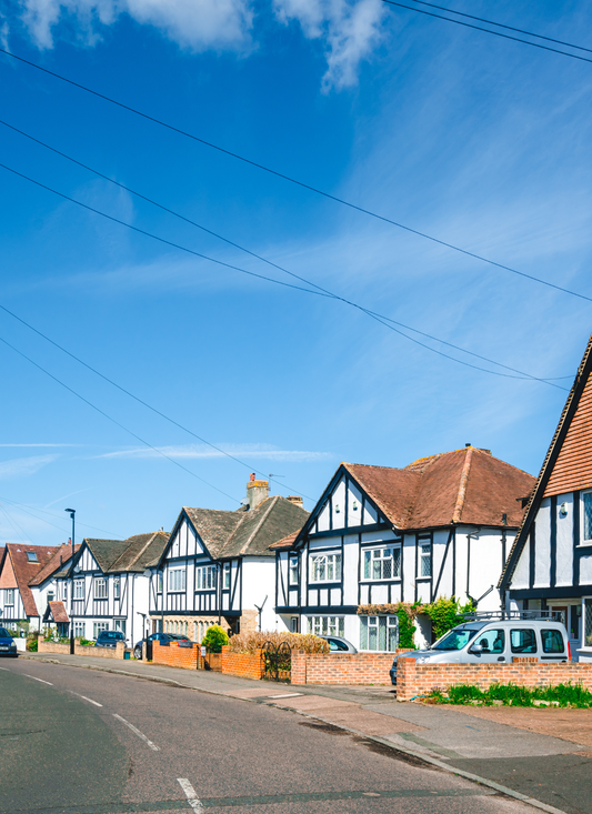 Charming English Village Street – Paint by Numbers Kit