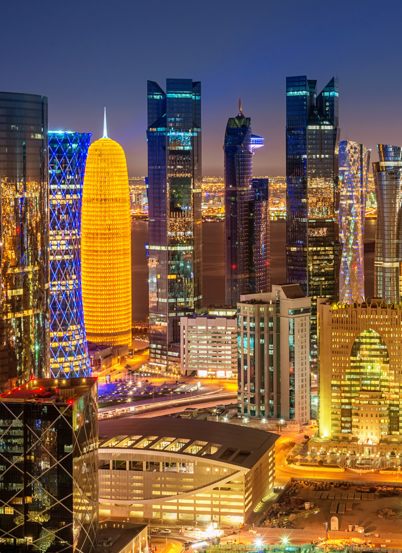 Doha Nights – Qatar Skyline Paint by Numbers Kit