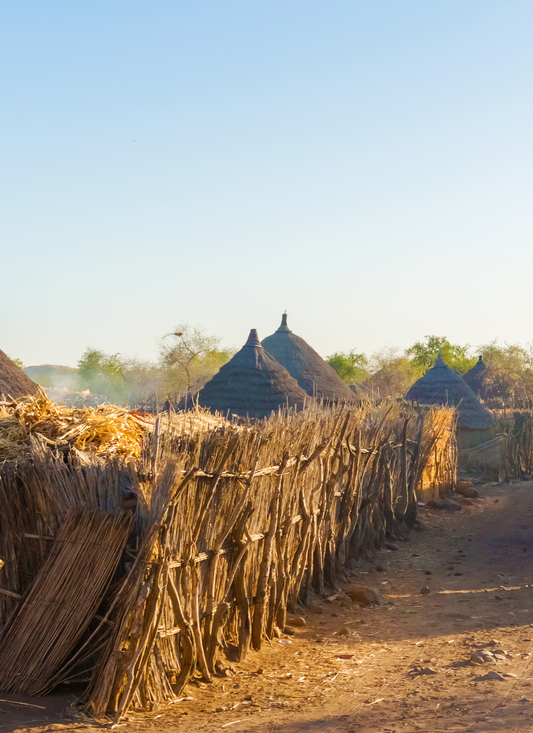 Serene African Village – Paint by Numbers Kit