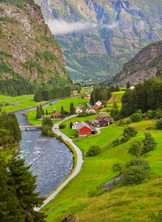 River Road Through the Nordic Valley – Paint by Numbers