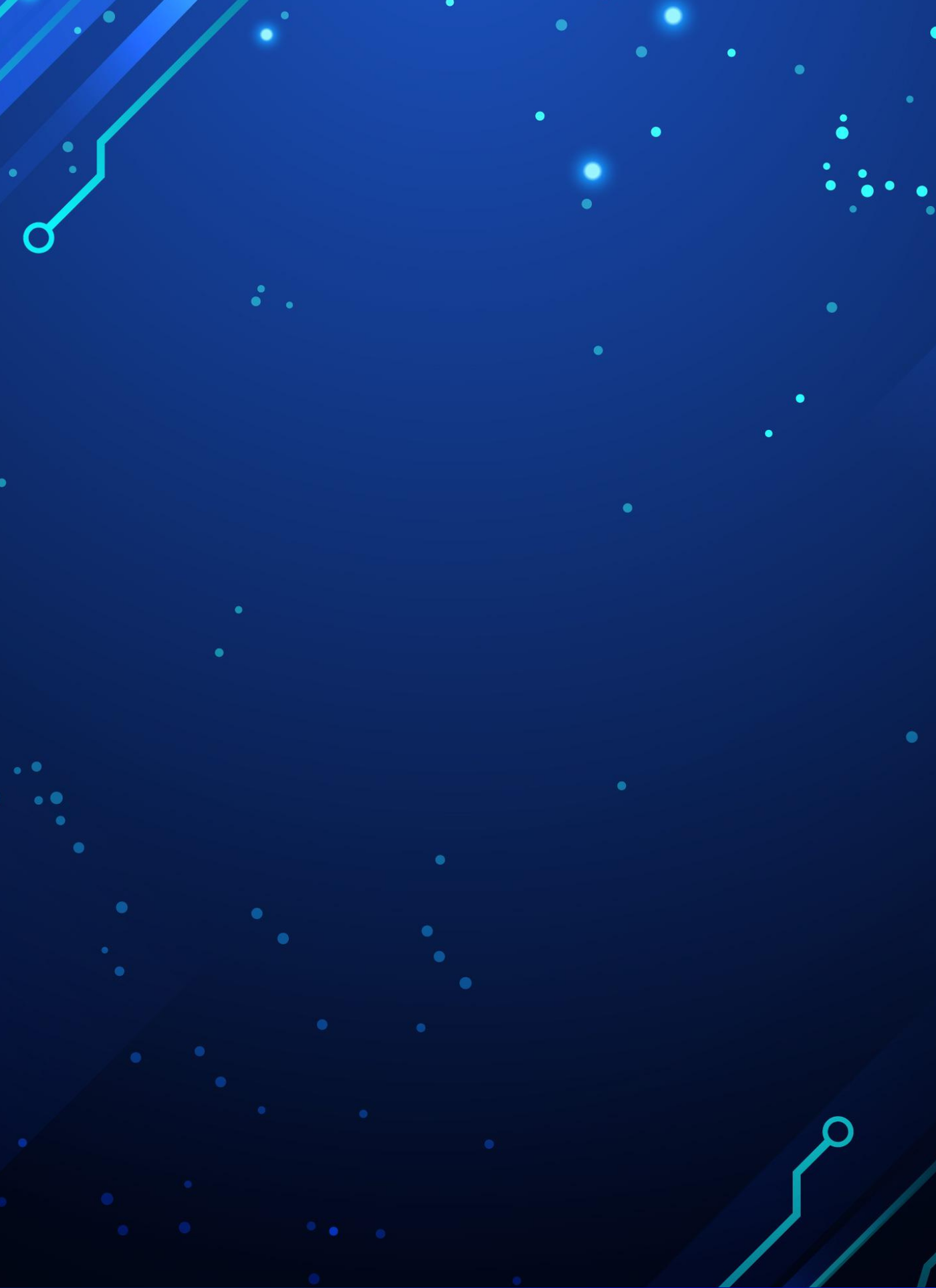 Futuristic Blue Circuit Glow – Paint by Numbers