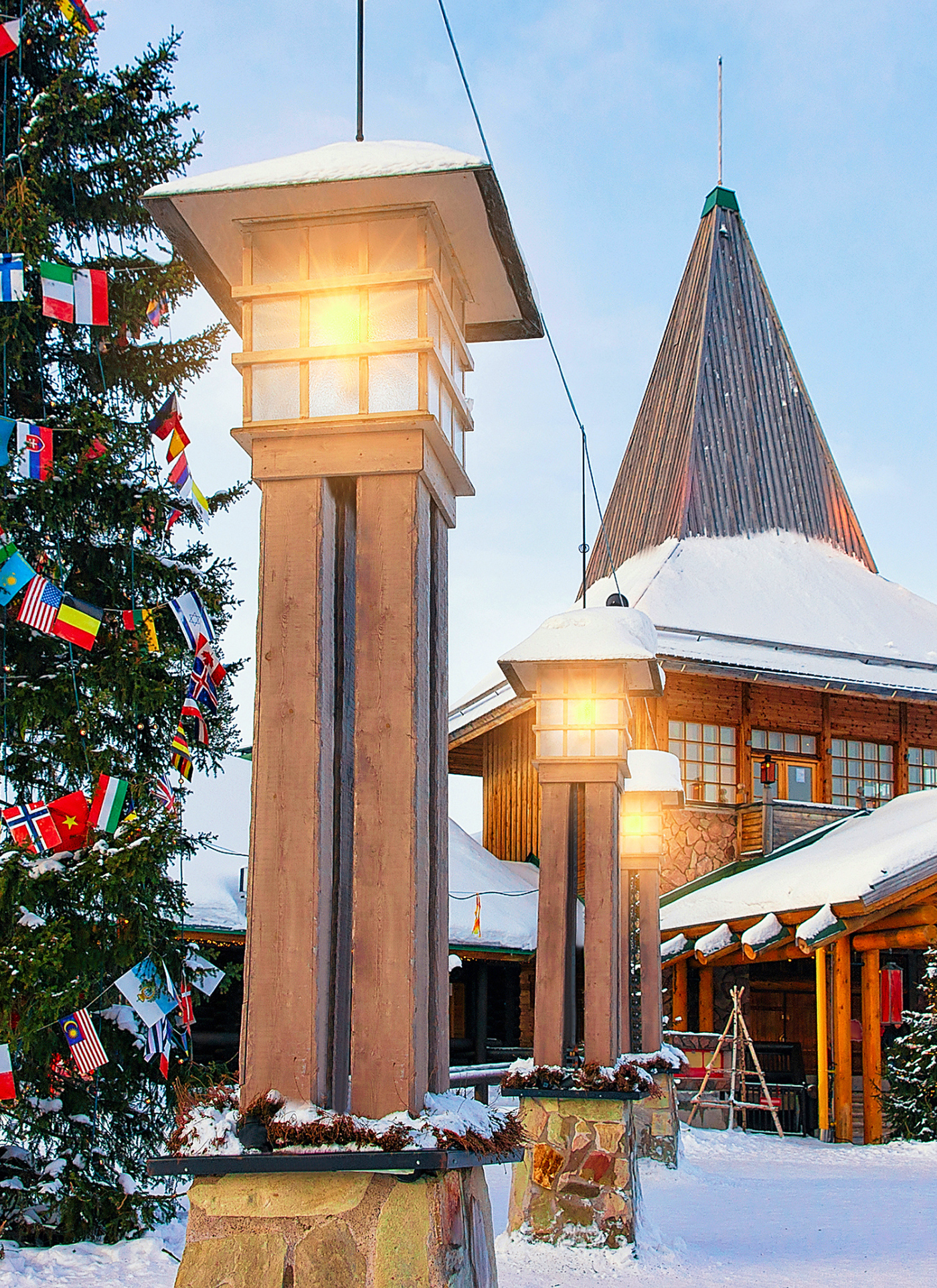 Lapland Winter Village Lights – Paint by Numbers Kit