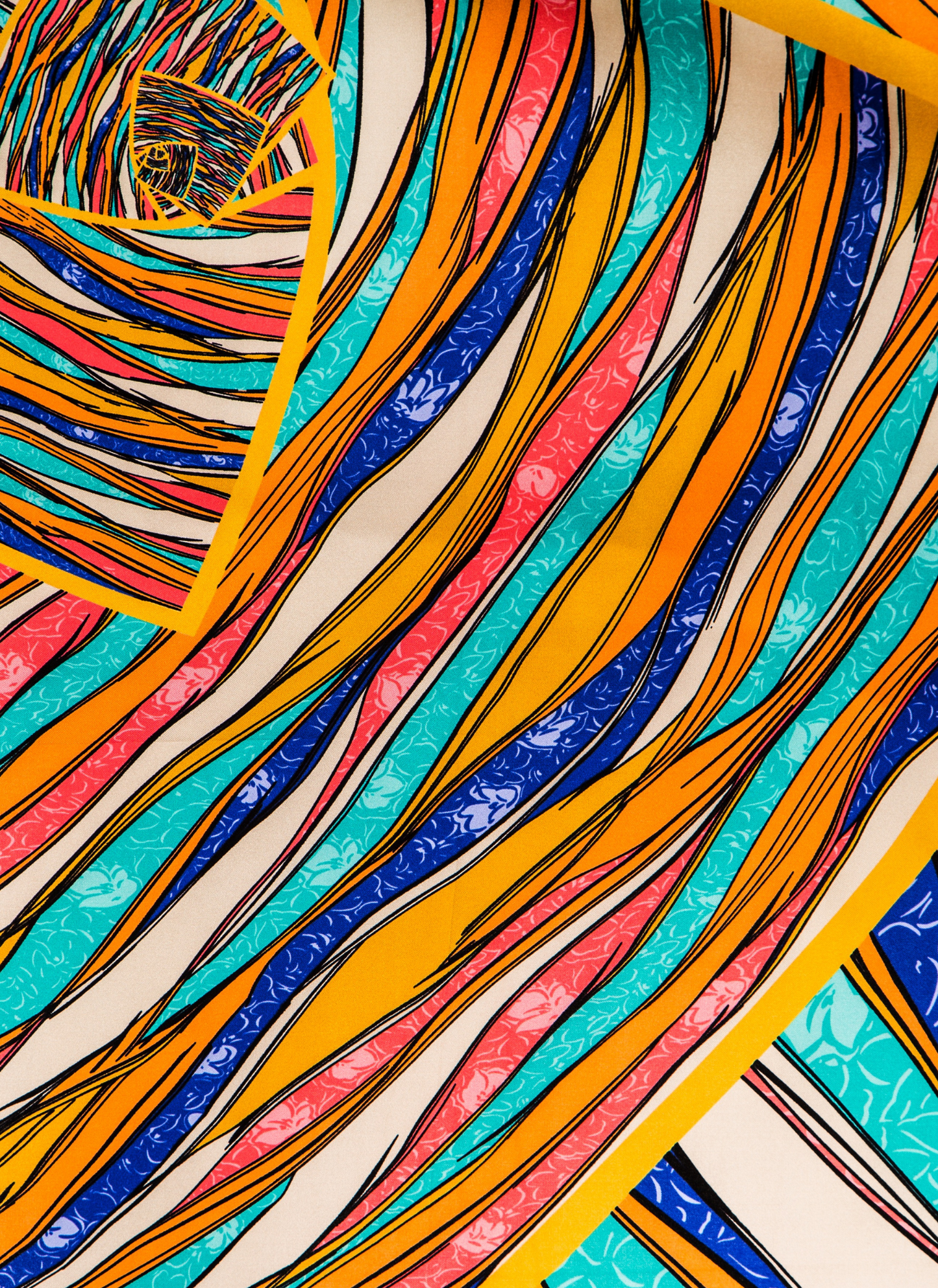 Colorful Waves of Motion – Paint by Numbers