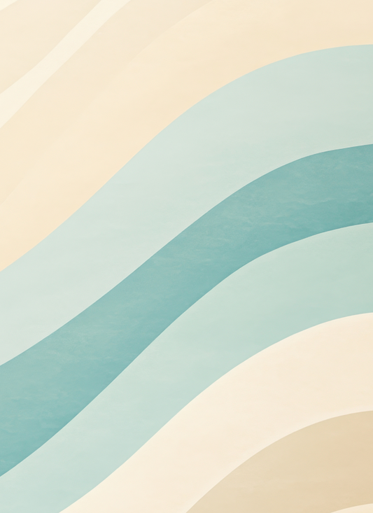 Pastel Waves Serenity – Premium Paint by Numbers Kit