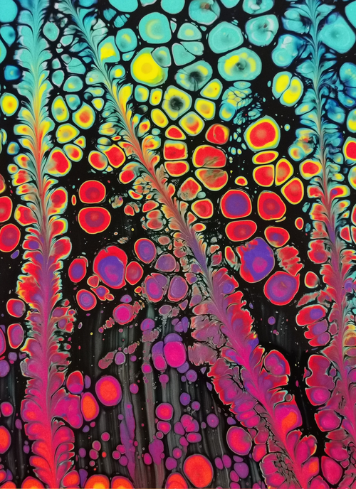Electric Bloom - Paint by Numbers Kit