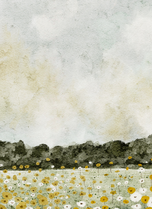 Golden Meadow Afternoon - Paint by Numbers Kit