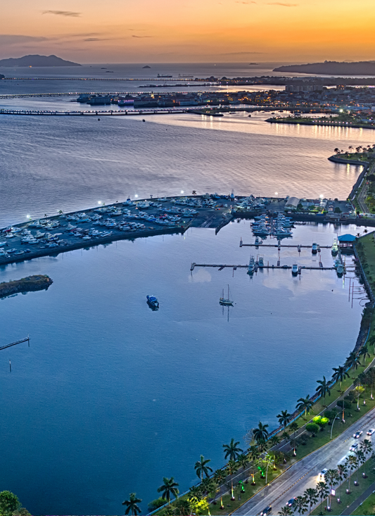 Harbor Lights at Dusk – Paint by Numbers