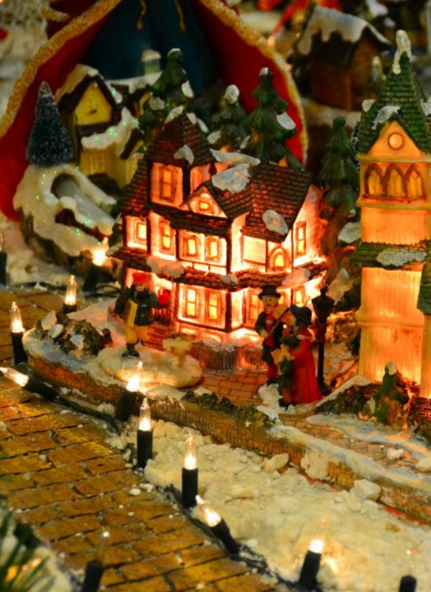 Winter Village Glow – Paint by Numbers Kit