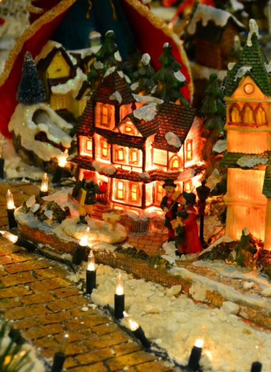 Winter Village Glow – Paint by Numbers Kit