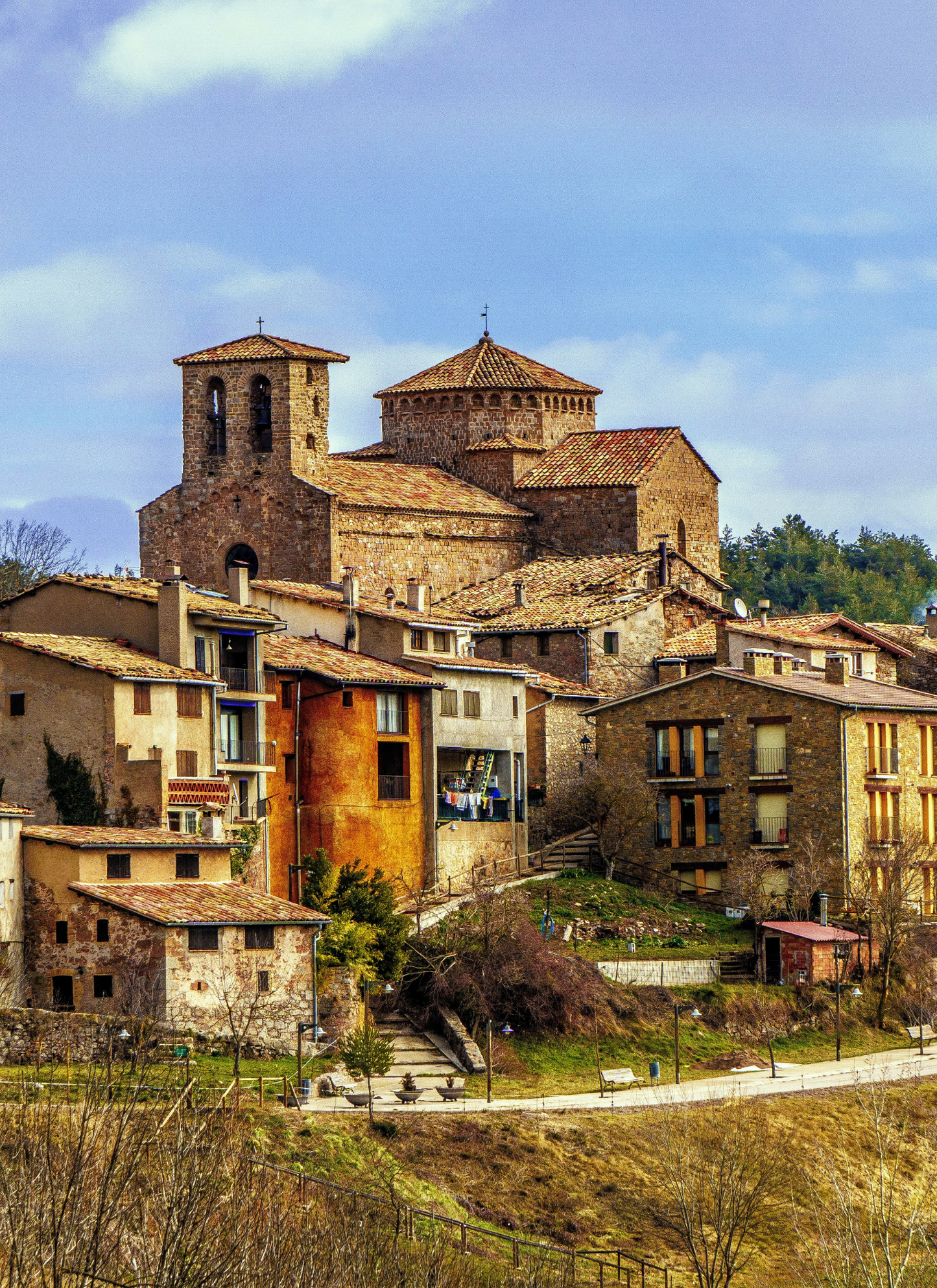 Medieval Hillside Village - Paint by Numbers Kit