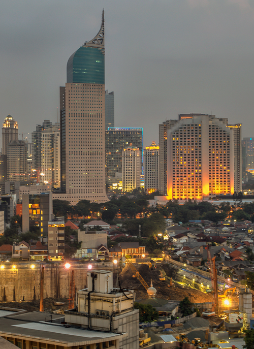 Jakarta City Lights – Paint by Numbers Kit