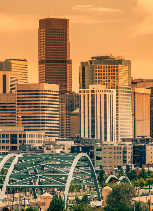 Golden Hour in Downtown Denver – Paint by Numbers Kit