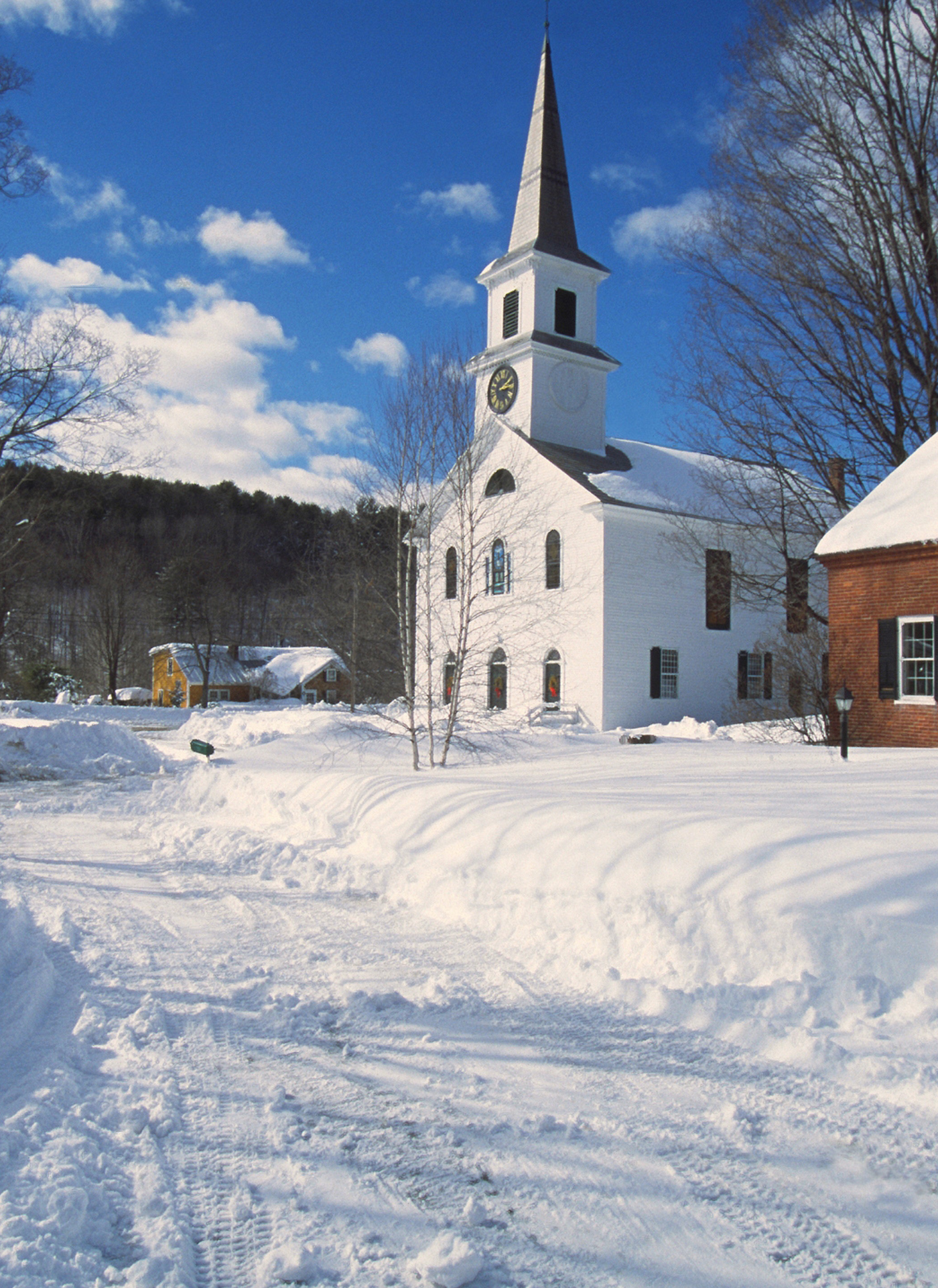 Winter Village Church – Paint by Numbers Kit