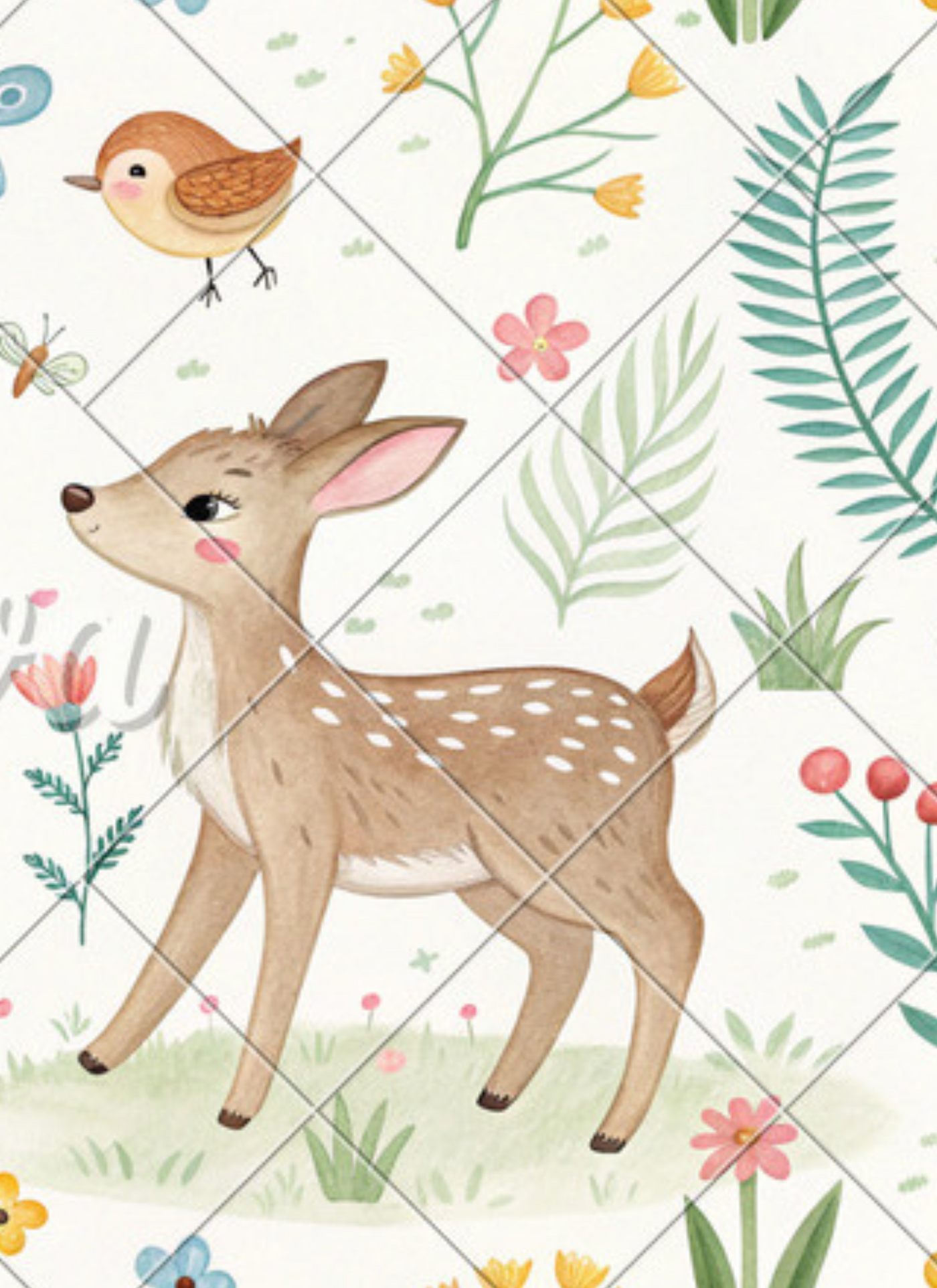 Woodland Fawn and Friends – Paint by Numbers Kit