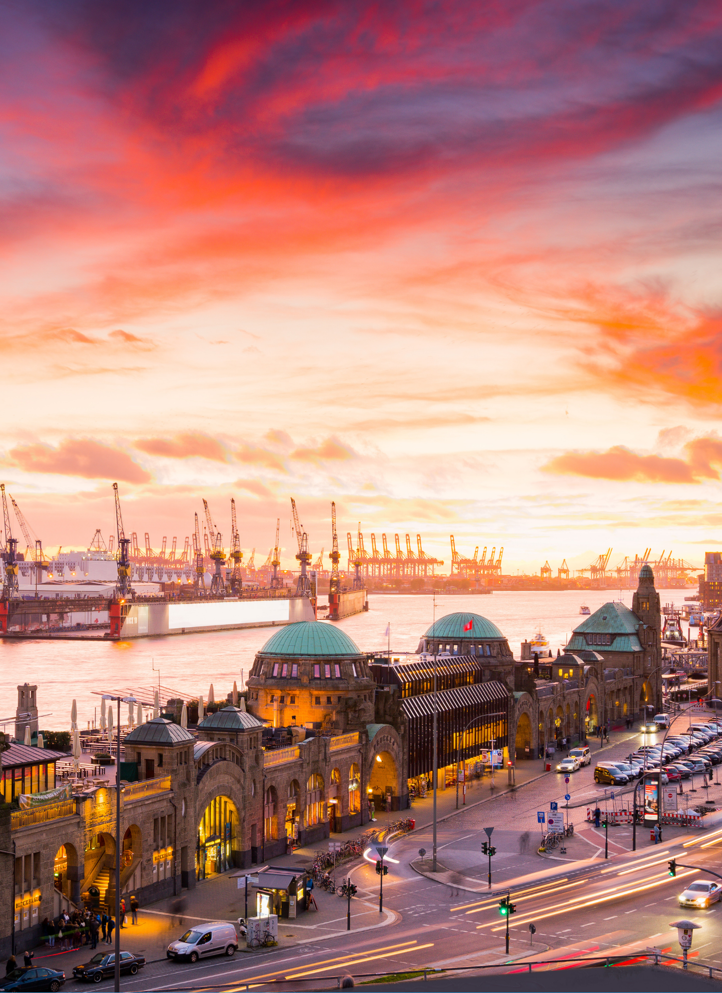 Harbor Glow in Hamburg – Paint by Numbers Kit