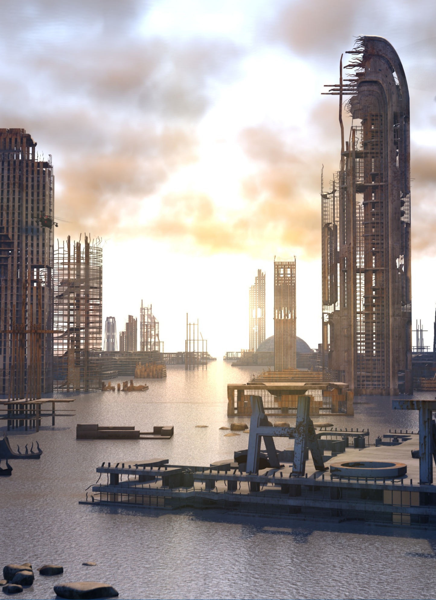 Ruins at Dusk – Paint by Numbers