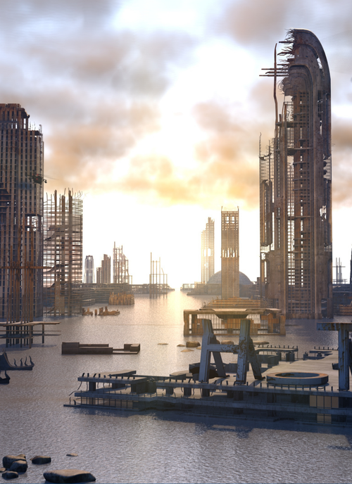 Ruins at Dusk – Paint by Numbers