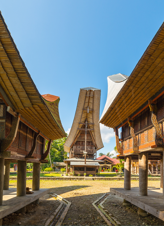 Toraja Village Houses – Paint by Numbers