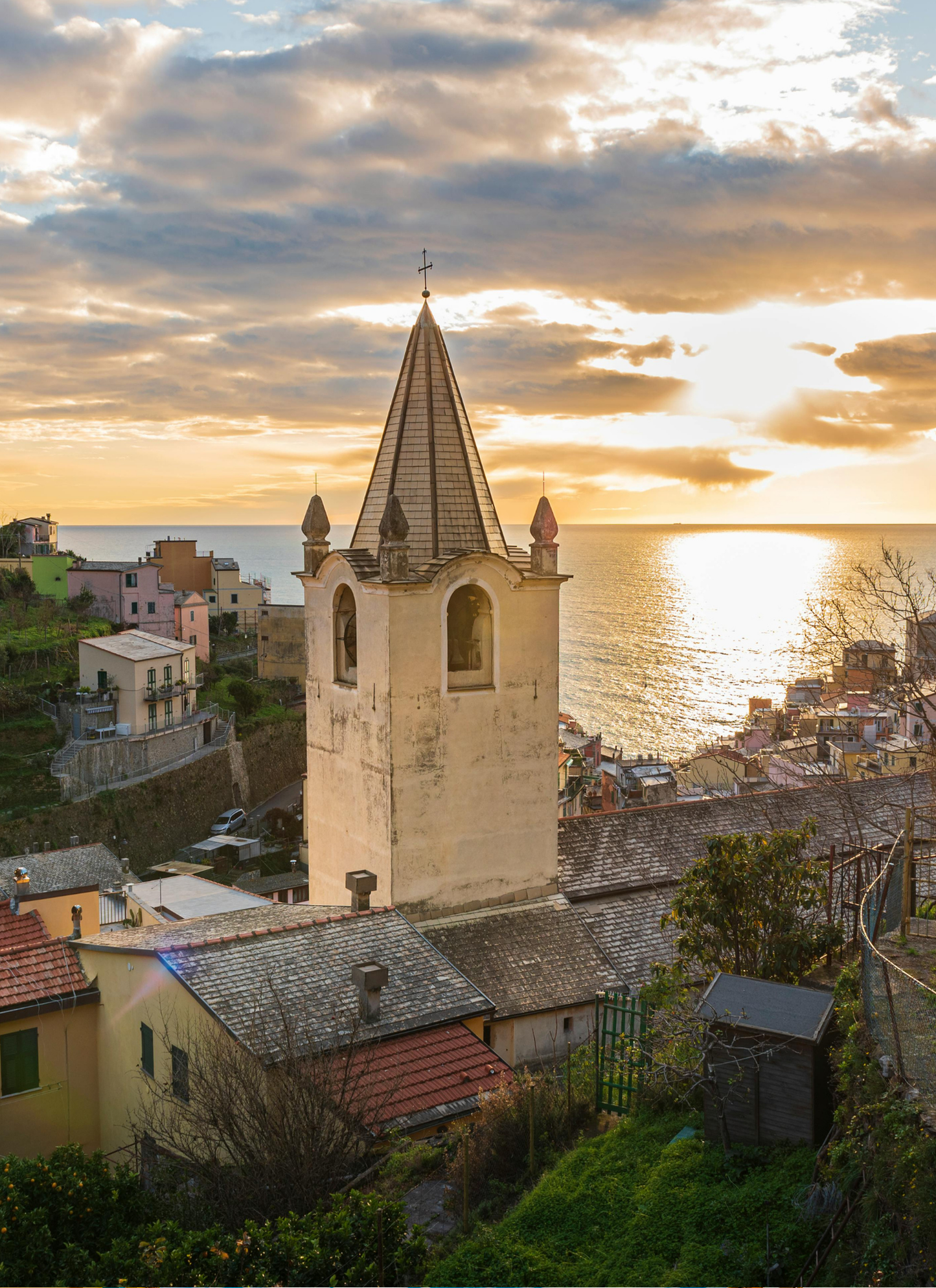 Clifftop Church at Sunset – Paint by Numbers Kit