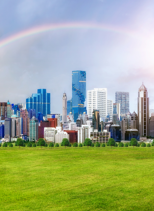 Rainbow Over the Skyline – Paint by Numbers Kit