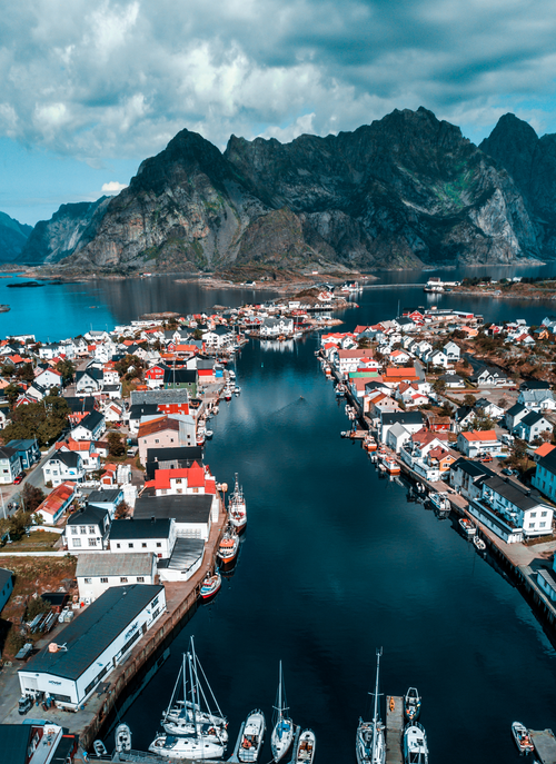 Lofoten Village by the Sea – Paint by Numbers