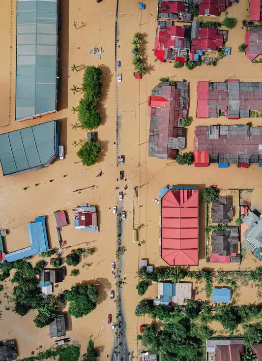 After the Storm Flooded Streets - Paint by Numbers