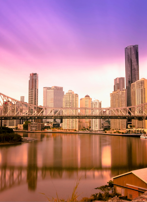 Brisbane Skyline at Sunset – Paint by Numbers Kit
