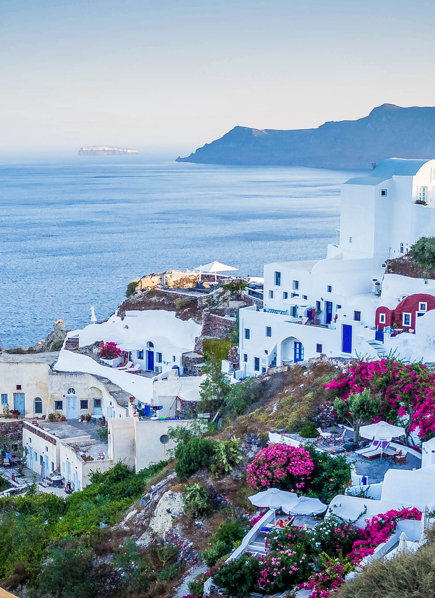 Santorini Seaside Bliss - Paint by Numbers