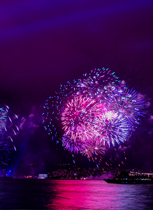 Fireworks Over the Water – Paint by Numbers Kit