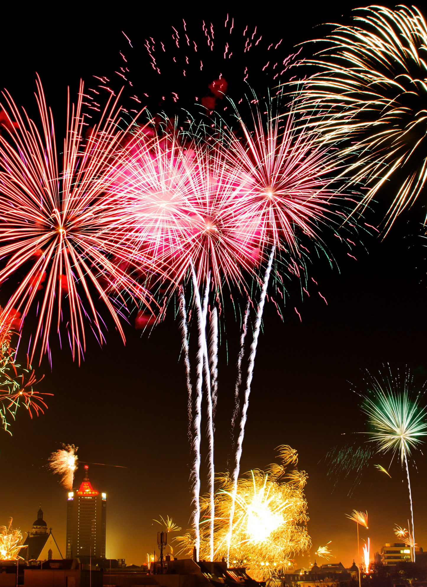 City Fireworks Celebration – Paint by Numbers Kit