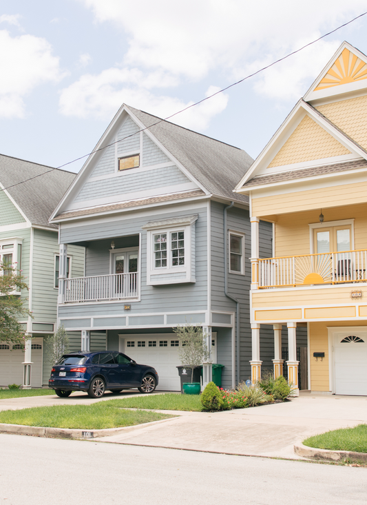Charming Pastel Townhouses – Paint by Numbers Kit
