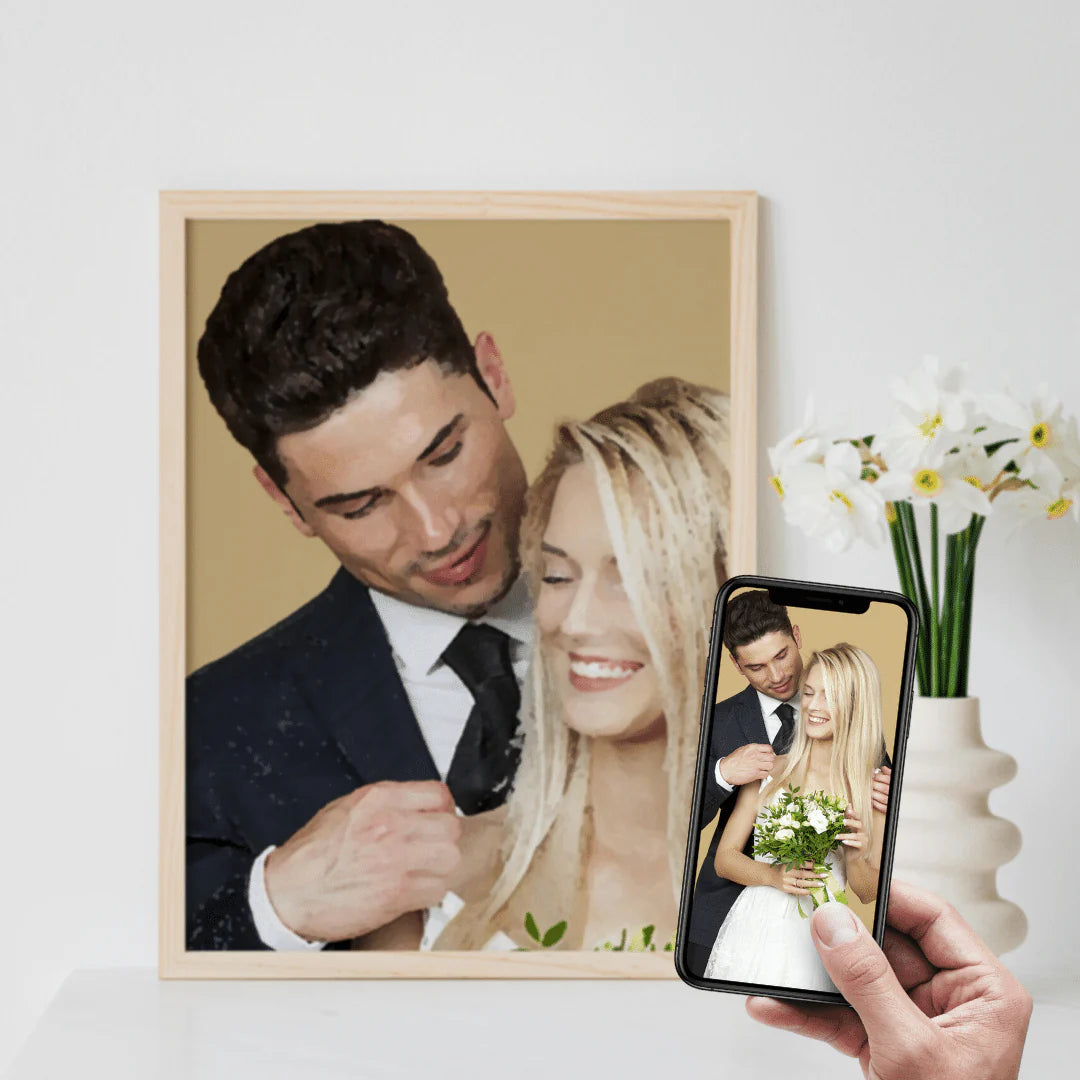 Love & Color - Newlyweds' Custom Painting By Numbers Kit