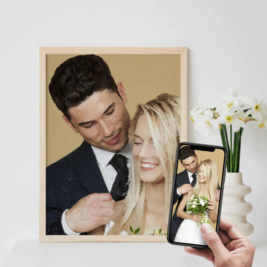 Love & Color - Newlyweds' Custom Painting By Numbers Kit