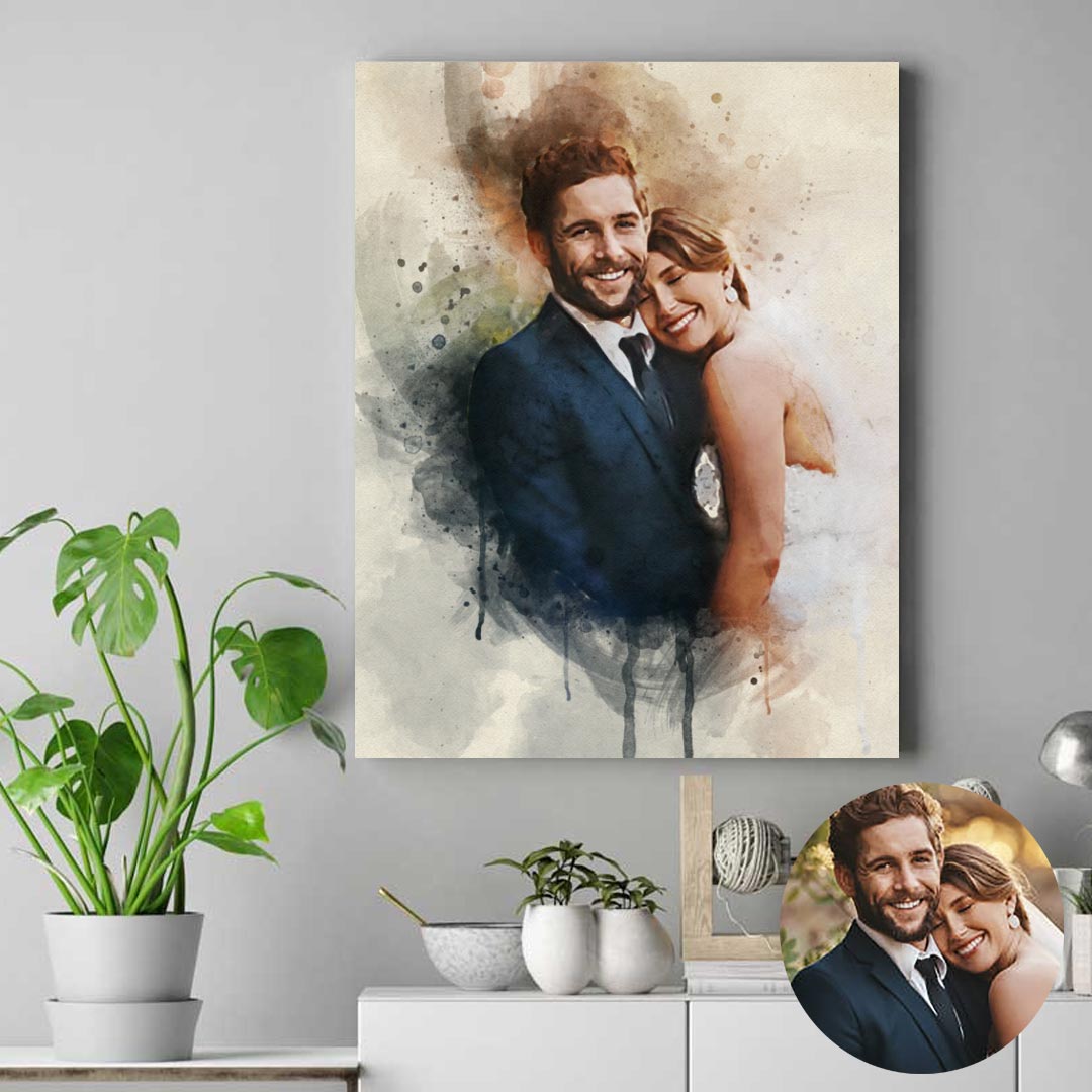 Love & Color - Newlyweds' Custom Painting By Numbers Kit